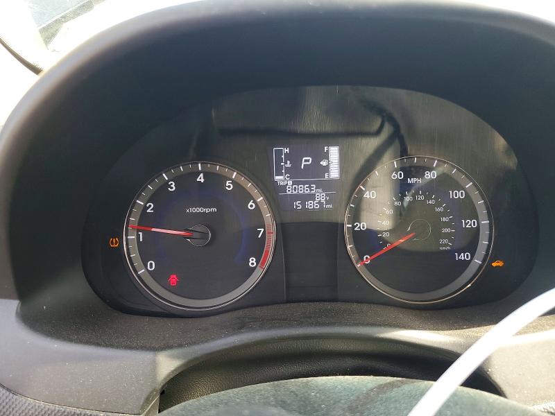 2016 Hyundai Accent VIN KMHCT4AE2GU102582 COPART salvage auction — REAR END, Ma - Cert Of Title-Reconstrctd Coll, sold $725 on 2026-07-27 (photo 9)
