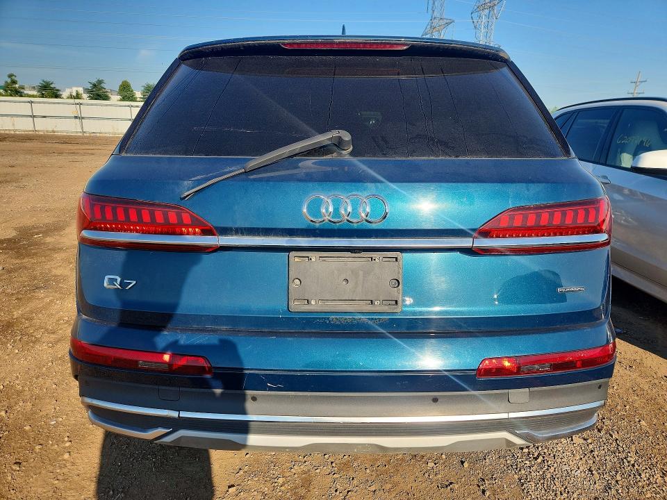 2022 Audi Q7 VIN WA1LXBF74ND001431 COPART salvage auction — SIDE, Il - Salvage Certificate, sold $9,200 on 2026-09-03 (photo 6)