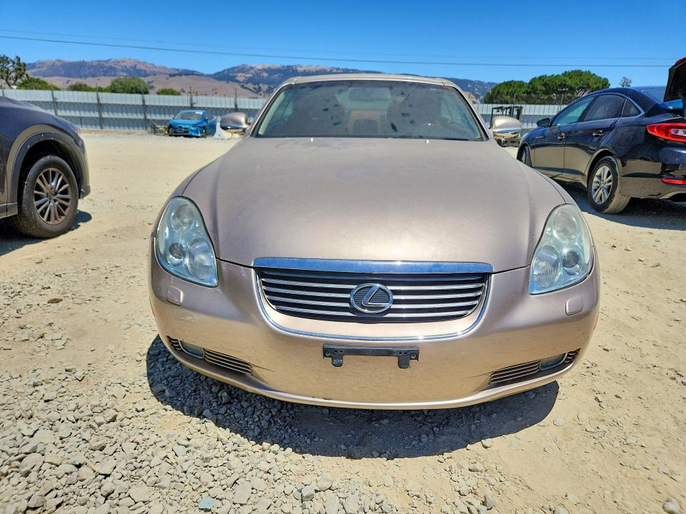 2002 Lexus Sc VIN JTHFN48Y920005924 COPART salvage auction — MINOR DENT/SCRATCHES, Ca - Certificate Of Title, sold $375 on 2026-07-21 (photo 5)