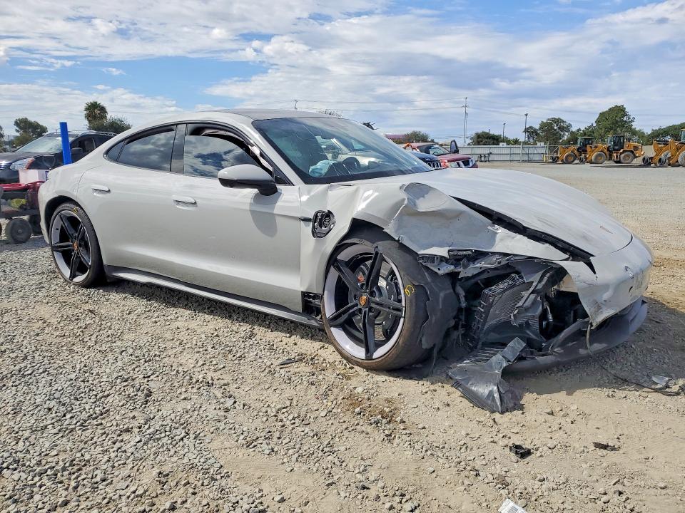 2024 Porsche Taycan VIN WP0AB2Y11RSA35187 COPART salvage auction — FRONT END, CA - SALVAGE CERTIFICATE, sold $125 on 2026-09-12 (photo 4)