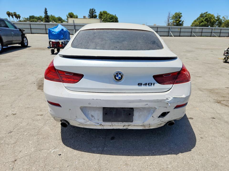2013 BMW 6er VIN WBA6A0C53DDZ03561 COPART salvage auction — REAR END, Ca - Salvage Certificate, sold $1,650 on 2026-08-07 (photo 6)