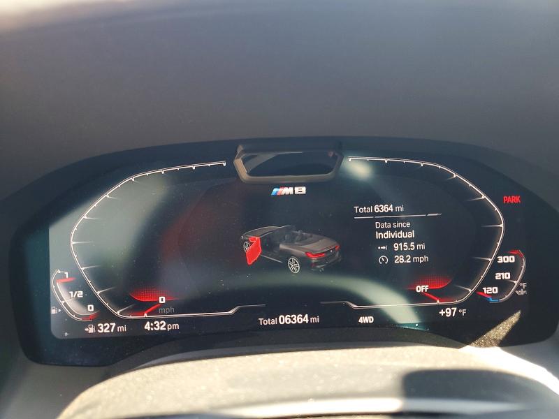 2024 BMW M8 VIN WBSDZ0C06RCR10856 COPART salvage auction — MINOR DENT/SCRATCHES, Ky - Cert Of Title-Salvage, sold $58,000 on 2026-08-20 (photo 9)