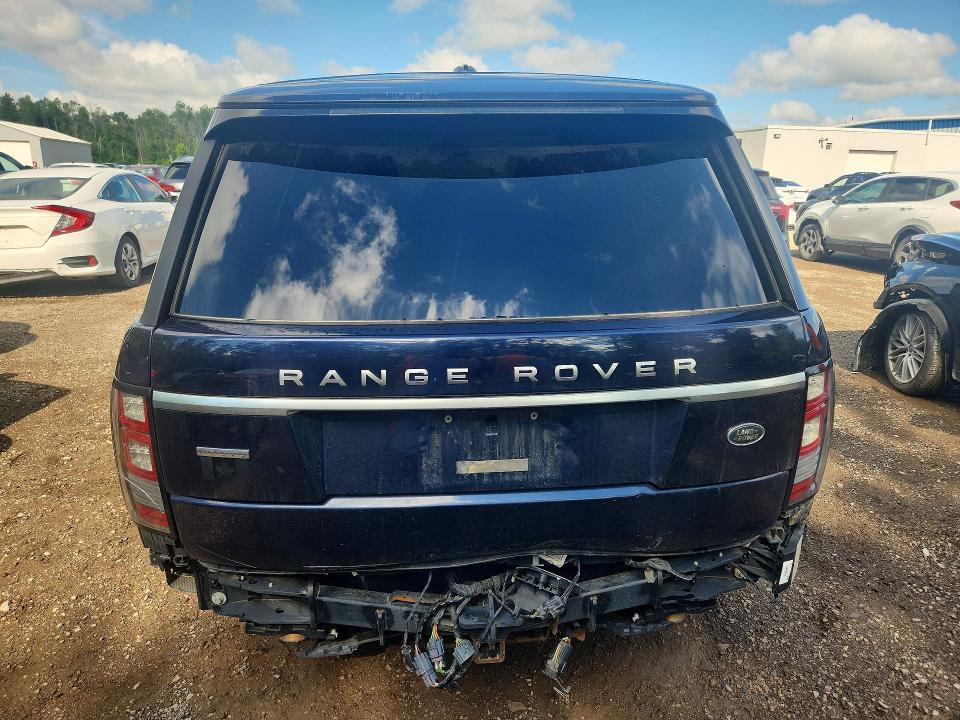 2015 Land rover RANGE ROVER VIN SALGV2TF1FA202241 COPART salvage auction — REAR END, ON - PERMIT NO BRAND - UNFIT, sold $475 on 2026-07-21 (photo 6)