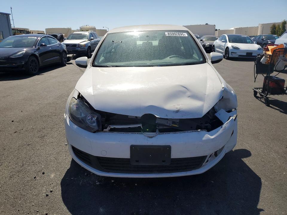 2013 Volkswagen Golf VIN WVWDB7AJ5DW131438 COPART salvage auction — FRONT END, Ca - Salvage Certificate, sold $675 on 2026-08-19 (photo 5)