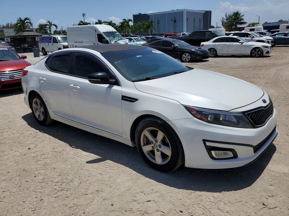 2015 Kia Optima VIN KNAGM4A70F5607966 COPART salvage auction — FRONT END, Fl - Cert Of Title Slvg Rebuildable, sold $400 on 2026-07-24 (photo 4)