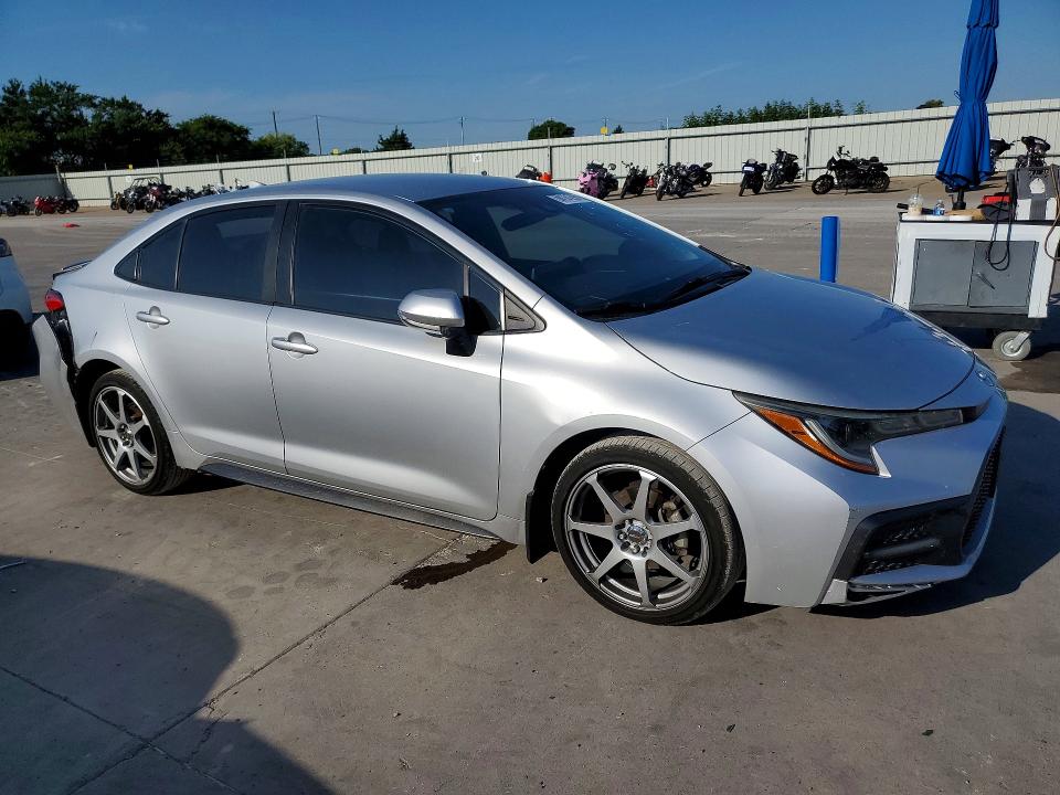 2020 Toyota Corolla VIN JTDS4RCE4LJ050813 COPART salvage auction — REAR END, TX - SALVAGE VEHICLE TITLE (P), sold $4,250 on 2026-07-16 (photo 4)