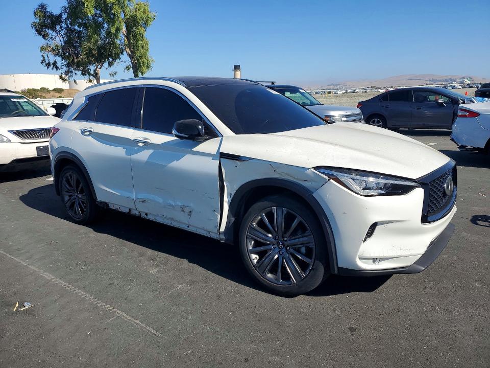 2020 Infiniti Qx50 VIN 3PCAJ5M38LF108956 COPART salvage auction — FRONT END, Ca - Salvage Certificate, sold $70 on 2026-07-29 (photo 4)
