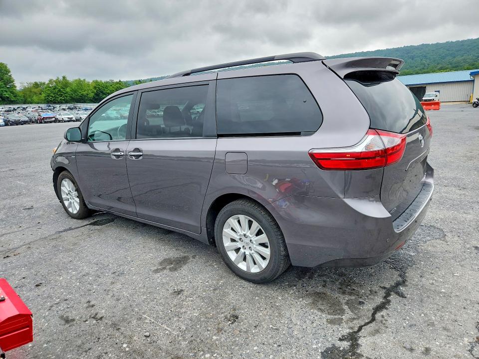 2017 Toyota Sienna VIN 5TDDZ3DC2HS178353 COPART salvage auction — FRONT END, PA - CERTIFICATE OF SALVAGE, sold $3,800 on 2026-07-28 (photo 2)