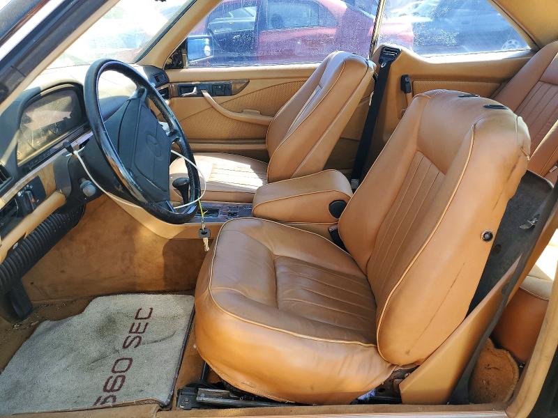 1986 Mercedes-benz VIN WDBCA45D2GA253823 COPART salvage auction — MINOR DENT/SCRATCHES, Ca - Dis/Dlr/Exp Only Clean Title, sold $7,500 on 2026-07-30 (photo 7)