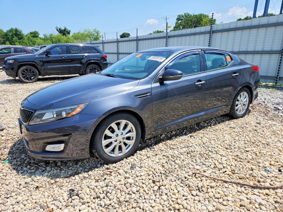 2015 Kia Optima VIN 5XXGN4A76FG492804 COPART salvage auction — WATER/FLOOD, Il - Salvage Cert-Flood, sold $550 on 2026-07-31 (photo 1)