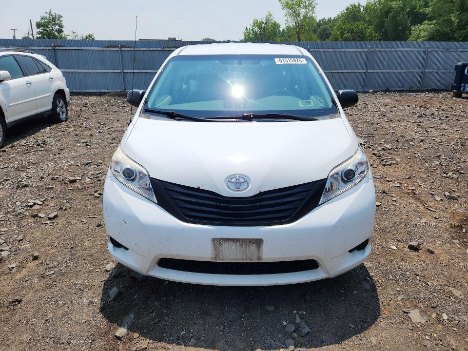 2014 Toyota Sienna VIN 5TDZK3DC1ES500390 COPART salvage auction — REAR END, NY - MV-907A SALVAGE CERTIFICATE, sold $350 on 2026-07-28 (photo 5)