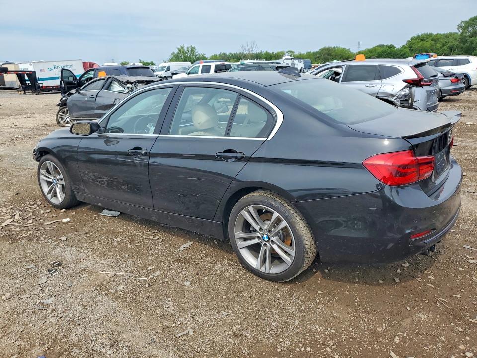 2017 BMW 3 series VIN WBA8D9G50HNT90767 COPART salvage auction — FRONT END, IL - SALVAGE CERTIFICATE, sold $2,400 on 2026-08-26 (photo 2)