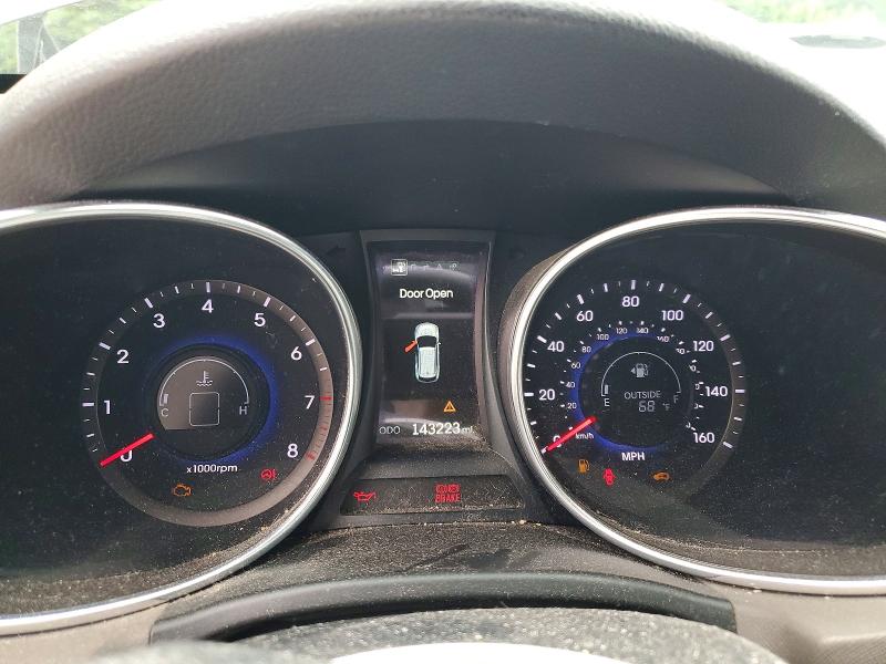 2016 Hyundai Santa fe VIN 5XYZWDLA6GG314810 COPART salvage auction — MECHANICAL, MA - CERTIFICATE OF TITLE, sold $1,050 on 2026-07-08 (photo 9)