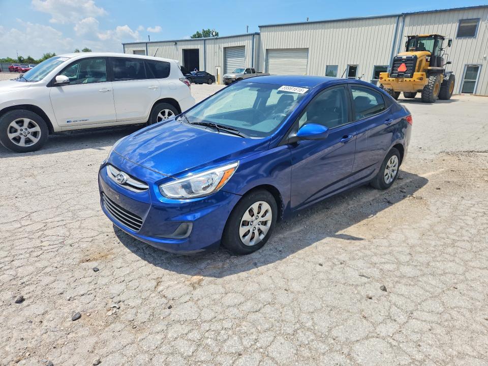 2017 Hyundai Accent VIN KMHCT4AE0HU189366 COPART salvage auction — HAIL, MO - DEALER ONLY CLEAN TITLE, sold $625 on 2026-07-09 (photo 1)