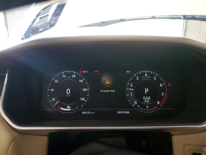 2019 Land rover RANGE ROVER VIN SALWR2RV9KA814020 COPART salvage auction — FRONT END, Ny - Mv-907A Salvage Certificate, sold $13,300 on 2026-07-20 (photo 9)