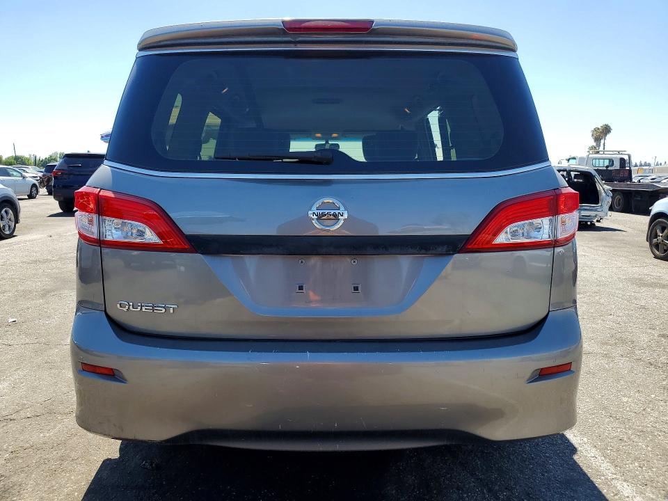2013 Nissan Quest VIN JN8AE2KP8D9071416 COPART salvage auction — MECHANICAL, Ca - Dis/Dlr/Exp Only Clean Title, sold $400 on 2026-07-28 (photo 6)