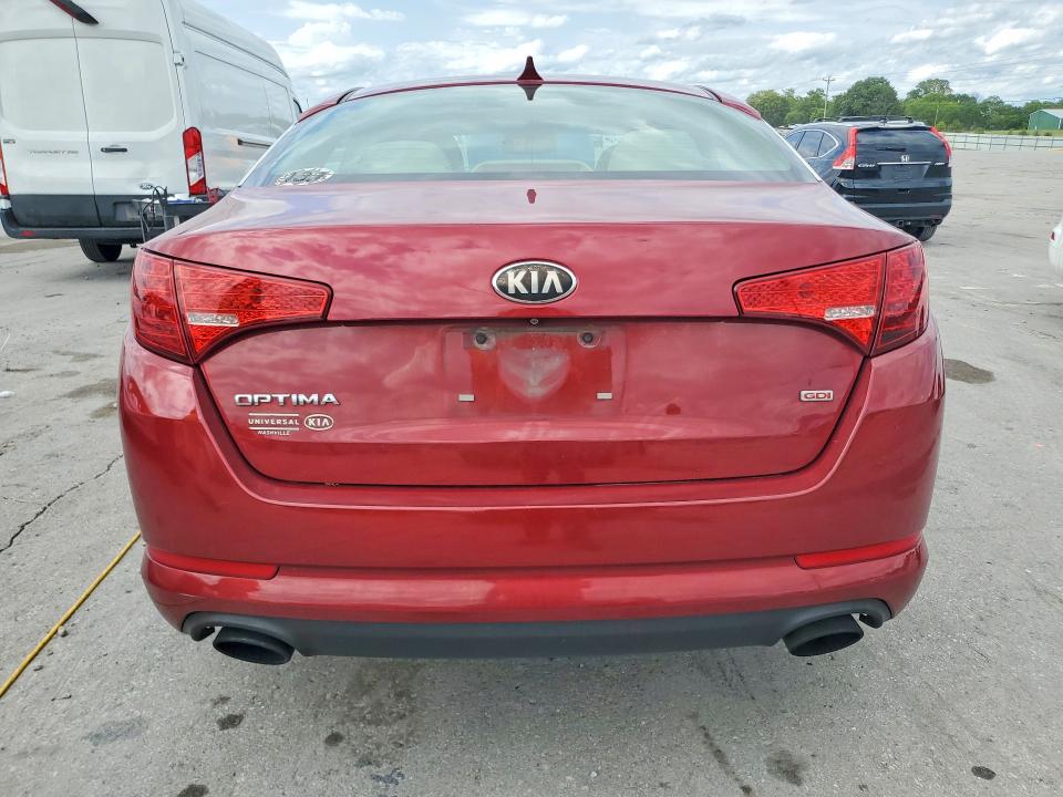 2013 Kia Optima VIN 5XXGM4A75DG237674 COPART salvage auction — FRONT END, Salvage Title, sold $550 on 2026-07-15 (photo 6)