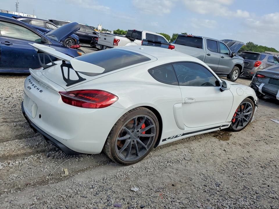 2016 Porsche Cayman VIN WP0AC2A82GK197098 COPART salvage auction — STRIPPED, Nj - Cert Of Title-Salvage (P), sold $11,500 on 2026-07-21 (photo 3)