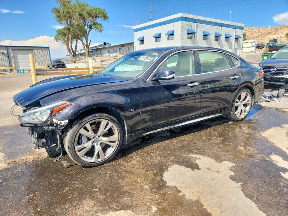 2015 Infiniti Q70 VIN JN1BY1PP9FM601325 COPART salvage auction — FRONT END, NM - CERT OF TITLE-SALVAGE, sold $1,700 on 2026-08-31 (photo 1)
