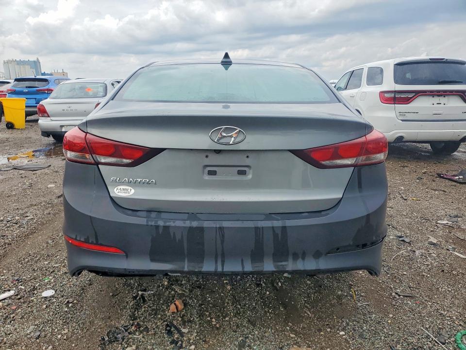 2017 Hyundai Elantra VIN KMHD84LF2HU386017 COPART salvage auction — WATER/FLOOD, Il - Salvage Cert-Flood, sold $850 on 2026-07-31 (photo 6)