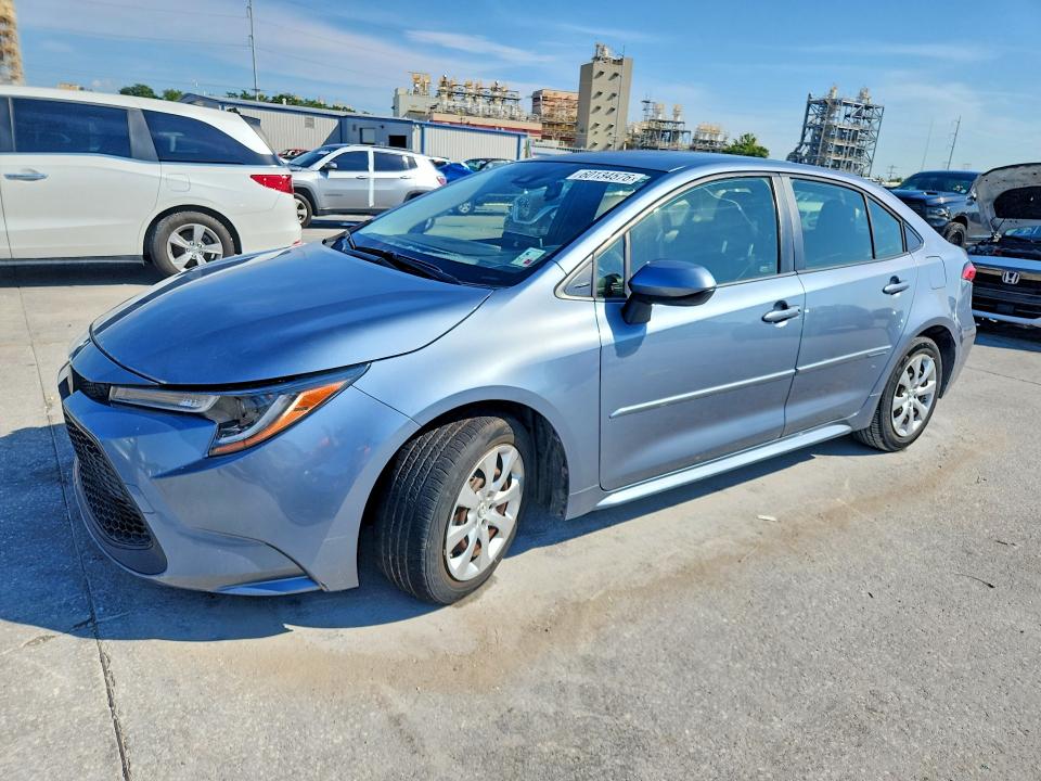 2020 Toyota VIN JTDEPRAE7LJ105262 COPART salvage auction — FRONT END, La - Certificate Of Title, sold $3,550 on 2026-07-24 (photo 1)