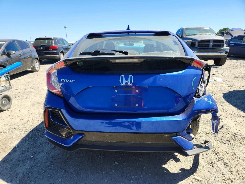 2020 Honda Civic VIN SHHFK7H31LU207903 COPART salvage auction — REAR END, Ca - Salvage Certificate, sold $2,100 on 2026-07-23 (photo 6)