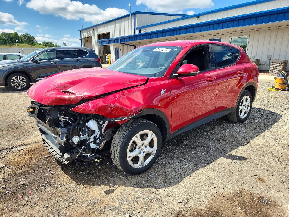 2024 Dodge Hornet VIN ZACNDFAN4R3A12142 COPART salvage auction — FRONT END, Wi - Cert Of Title-Salvage Vehicle, sold $3,850 on 2026-08-04 (photo 1)
