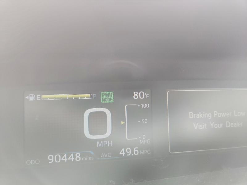 2018 Toyota Prius VIN JTDKARFUXJ3060226 COPART salvage auction — FRONT END, Ne - Cert Of Title-Salvage, sold $250 on 2026-07-21 (photo 9)