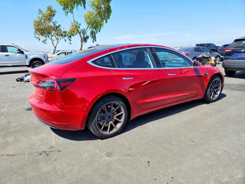 2018 Tesla Model 3 VIN 5YJ3E1EB6JF104770 COPART salvage auction — SIDE, Ca - Salvage Certificate, sold $350 on 2026-07-27 (photo 3)