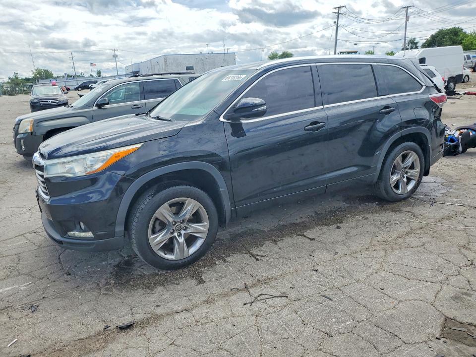 2016 Toyota Highlander VIN 5TDDKRFH9GS302021 — COPART salvage auction photo