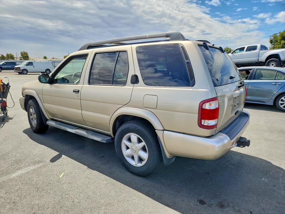 2002 Nissan Pathfinder VIN JN8DR09Y02W745982 COPART salvage auction — FRONT END, Ca - Salvage Certificate, sold $225 on 2026-07-20 (photo 2)
