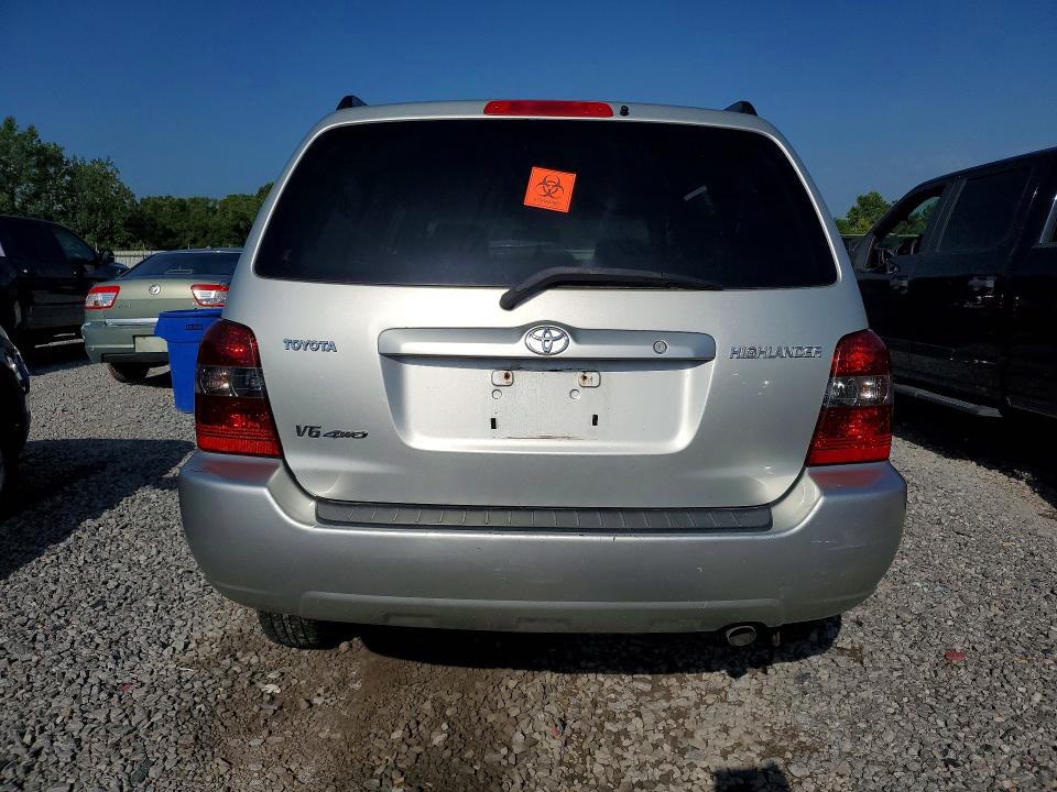 2004 Toyota Highlander VIN JTEEP21A840027579 COPART salvage auction — FRONT END, AL - CERT OF TITLE-SALVAGE TITLE (P), sold $225 on 2026-07-28 (photo 6)