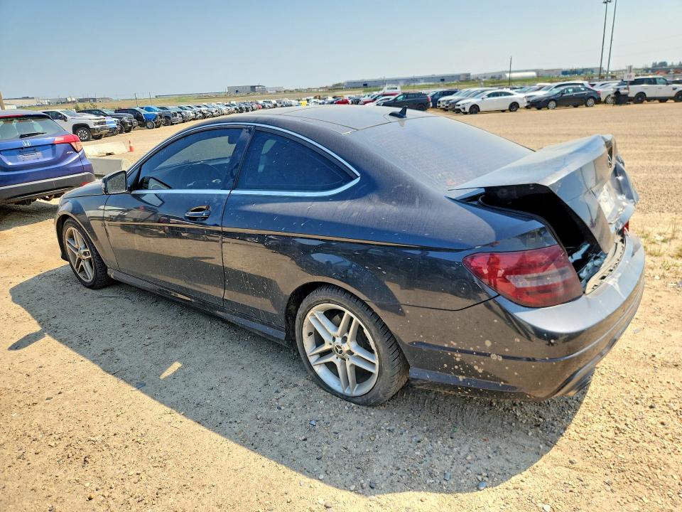 2013 Mercedes-benz C class VIN WDDGJ4HB8DG012070 COPART salvage auction — REAR END, Ab - Bos - Salvage, sold $1,050 on 2026-08-13 (photo 2)