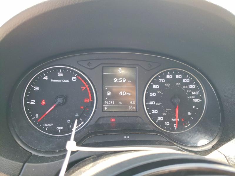 2016 Audi A3 VIN WAUA7GFF9G1071123 COPART salvage auction — FRONT END, Ca - Salvage Certificate, sold $1,950 on 2026-07-17 (photo 9)