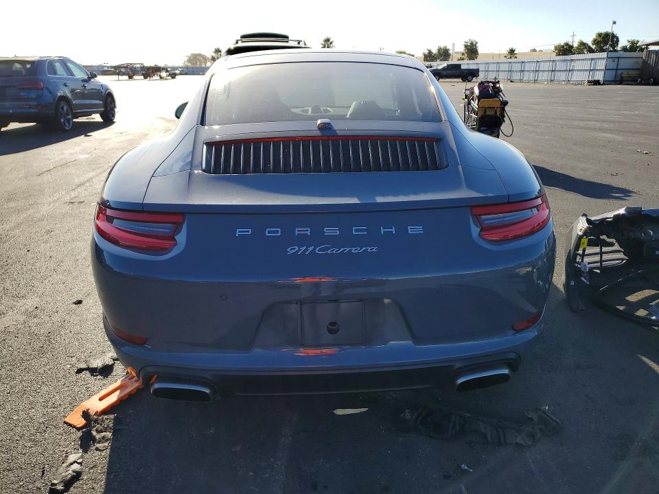 2018 Porsche 911 VIN WP0AA2A98JS105840 COPART salvage auction — FRONT END, CA - SALVAGE CERTIFICATE, sold $42,500 on 2026-08-26 (photo 6)
