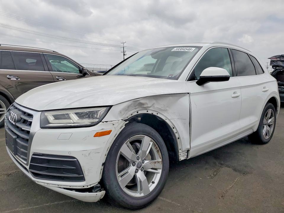 2018 Audi Q5 VIN WA1BNAFY5J2083289 COPART salvage auction — FRONT END, Ca - Salvage Certificate, sold $6,400 on 2026-07-13 (photo 1)