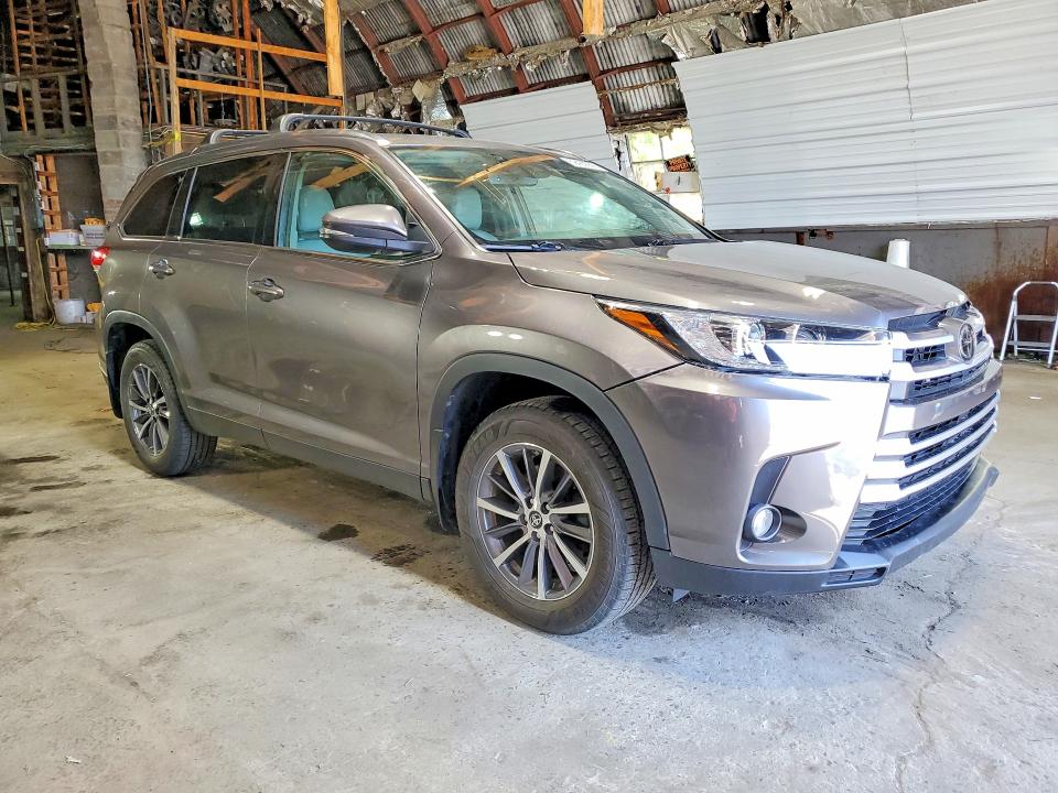2019 Toyota Highlander VIN 5TDJZRFH0KS578756 COPART salvage auction — FRONT END, Ny - Mv-907A Salvage Certificate (P), sold $16,700 on 2026-07-22 (photo 4)