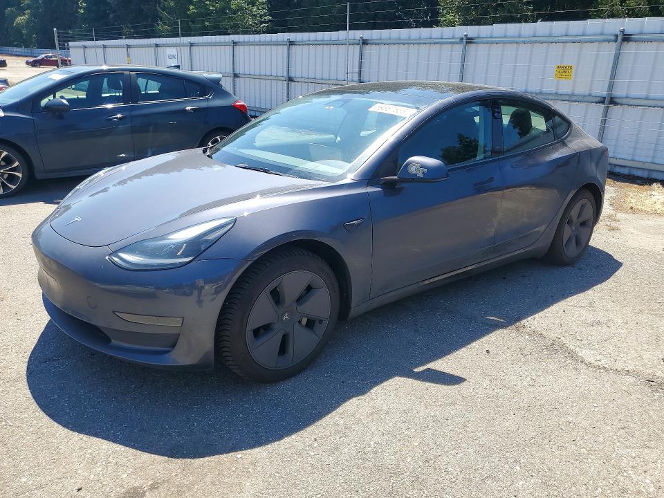 2023 Tesla Model 3 VIN 5YJ3E1EA8PF690582 COPART salvage auction — REAR END, Wa - Bill Of Sale, sold $8,700 on 2026-07-20 (photo 1)