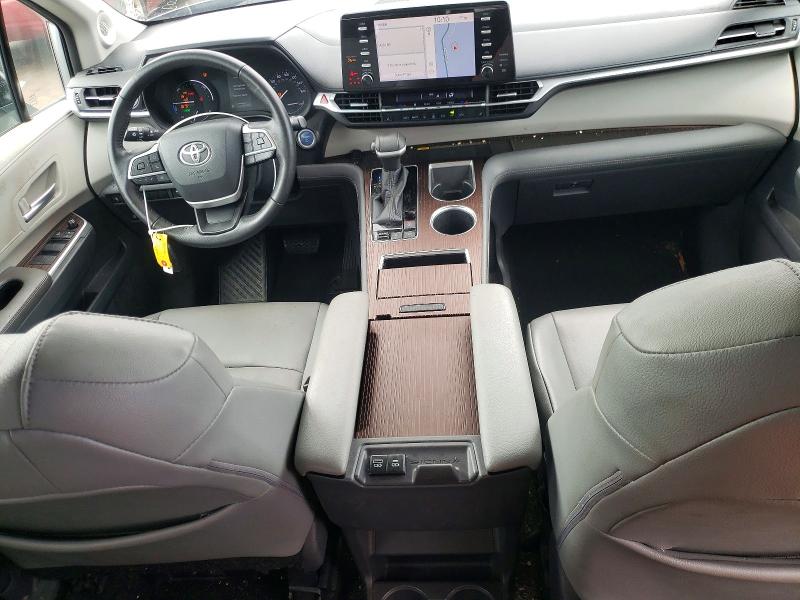 2021 Toyota Sienna VIN 5TDJSKFC5MS028388 COPART salvage auction — FRONT END, Ct - Cert Of Title-Salvage, sold $4,000 on 2026-07-24 (photo 8)