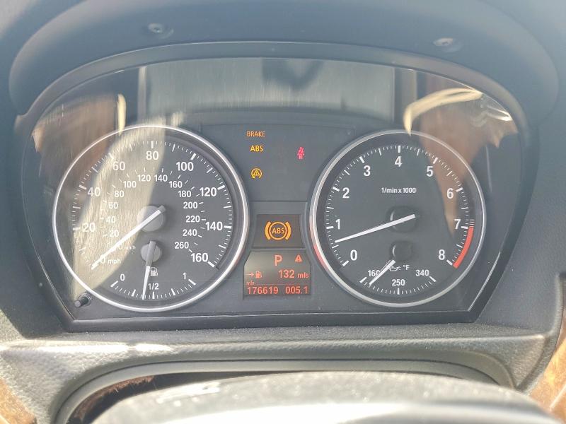2007 BMW 3 series VIN WBAWR33537PX79157 COPART salvage auction — FRONT END, FL - CERT OF TITLE SLVG REBUILDABLE, sold $500 on 2026-07-20 (photo 9)