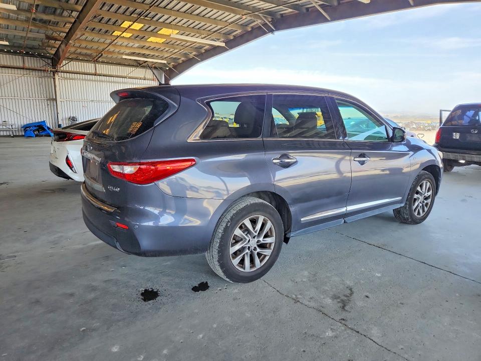 2014 Infiniti Qx60 VIN 5N1AL0MMXEC545567 COPART salvage auction — FRONT END, Ca - Salvage Certificate, sold $1,700 on 2026-07-09 (photo 3)