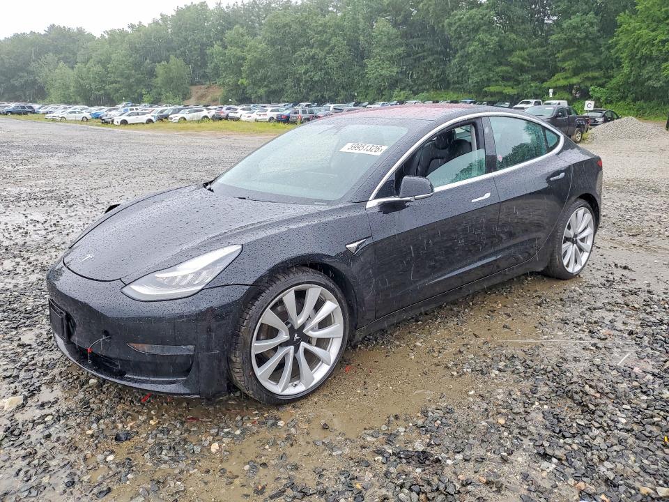 2018 Tesla Model 3 VIN 5YJ3E1EBXJF067304 COPART salvage auction — FRONT END, Salvage Title, sold $10,254 on 2026-07-09 (photo 1)