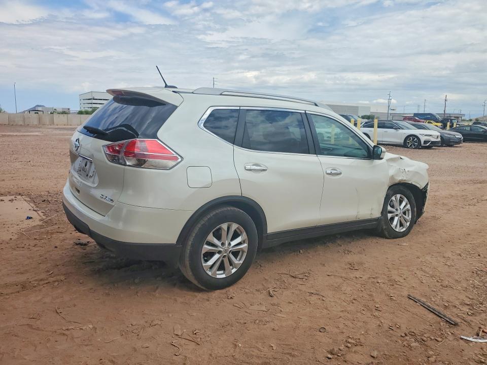 2016 Nissan Rogue VIN 5N1AT2MV0GC912371 COPART salvage auction — FRONT END, Az - Cert Of Title - Salvage, sold $450 on 2026-07-30 (photo 3)