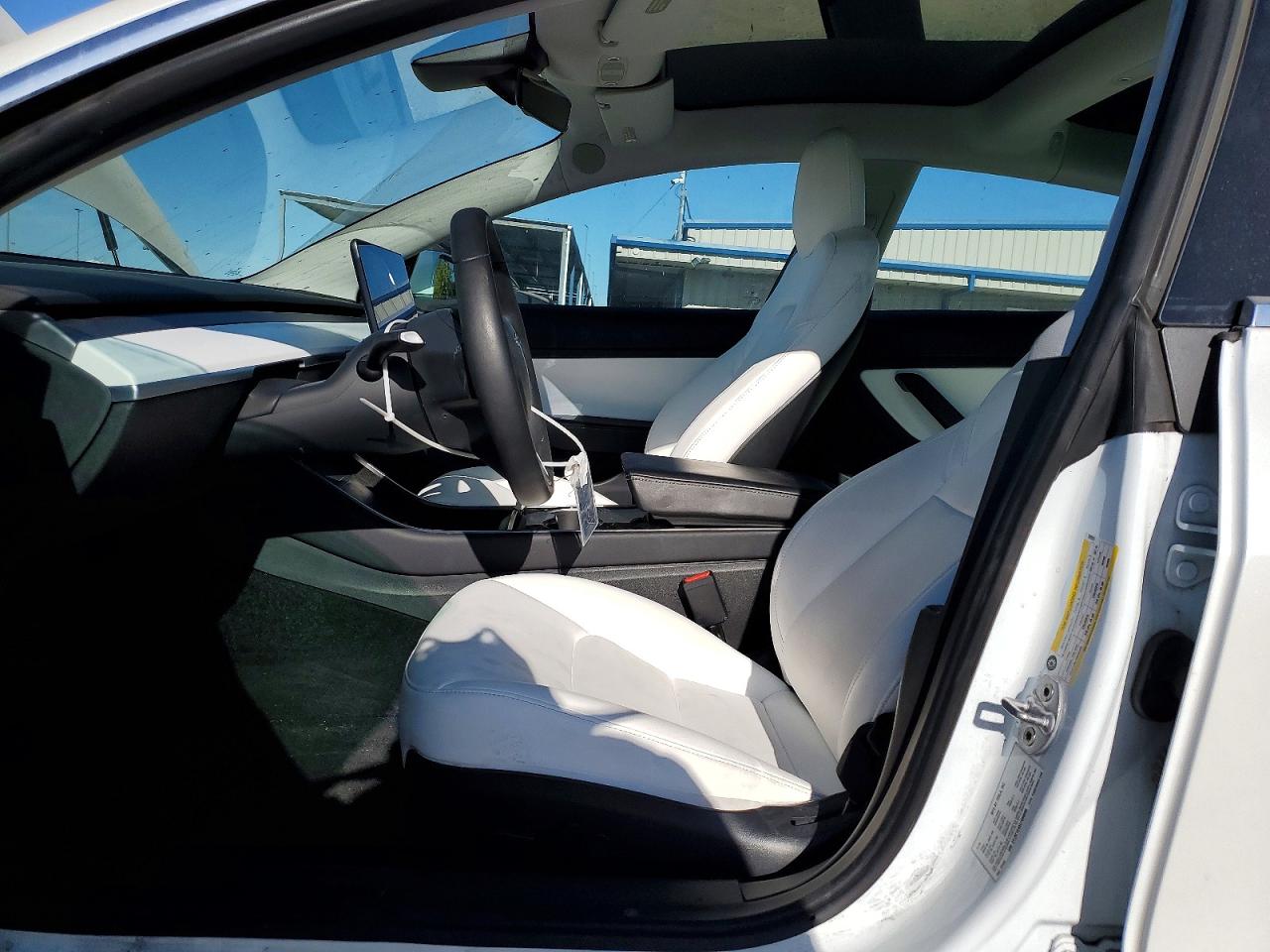 2020 Tesla Model 3 VIN 5YJ3E1EAXLF599095 COPART salvage auction — Front End, CA - SALVAGE CERTIFICATE, sold $6,600 on 2026-07-23 (photo 7)