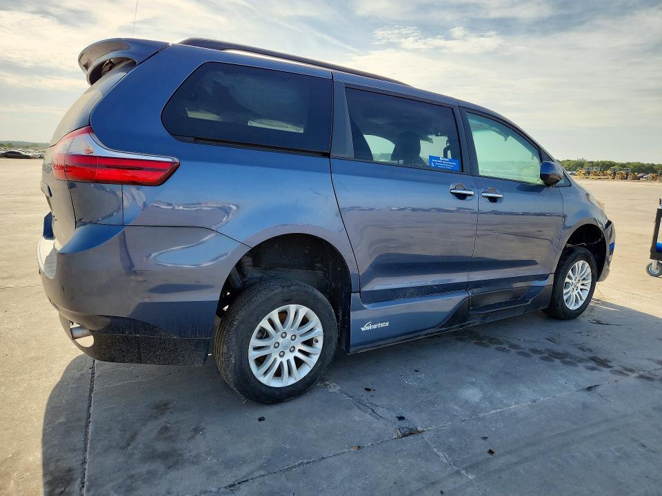 2017 Toyota Sienna VIN 5TDYZ3DC4HS875413 COPART salvage auction — FRONT END, TX - CERT OF TITLE-REBUILT SALVAGE, sold $4,650 on 2026-07-23 (photo 3)