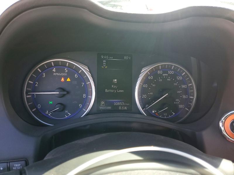 2019 Infiniti Q60 VIN JN1FV7EK2KM360058 COPART salvage auction — SIDE, CA - SALVAGE CERTIFICATE, sold $8,300 on 2026-08-11 (photo 9)