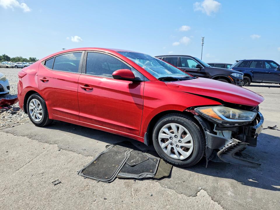 2017 Hyundai Elantra VIN KMHD74LF1HU384083 COPART salvage auction — FRONT END, FL - CERTIFICATE OF TITLE, sold $1,350 on 2026-07-27 (photo 4)