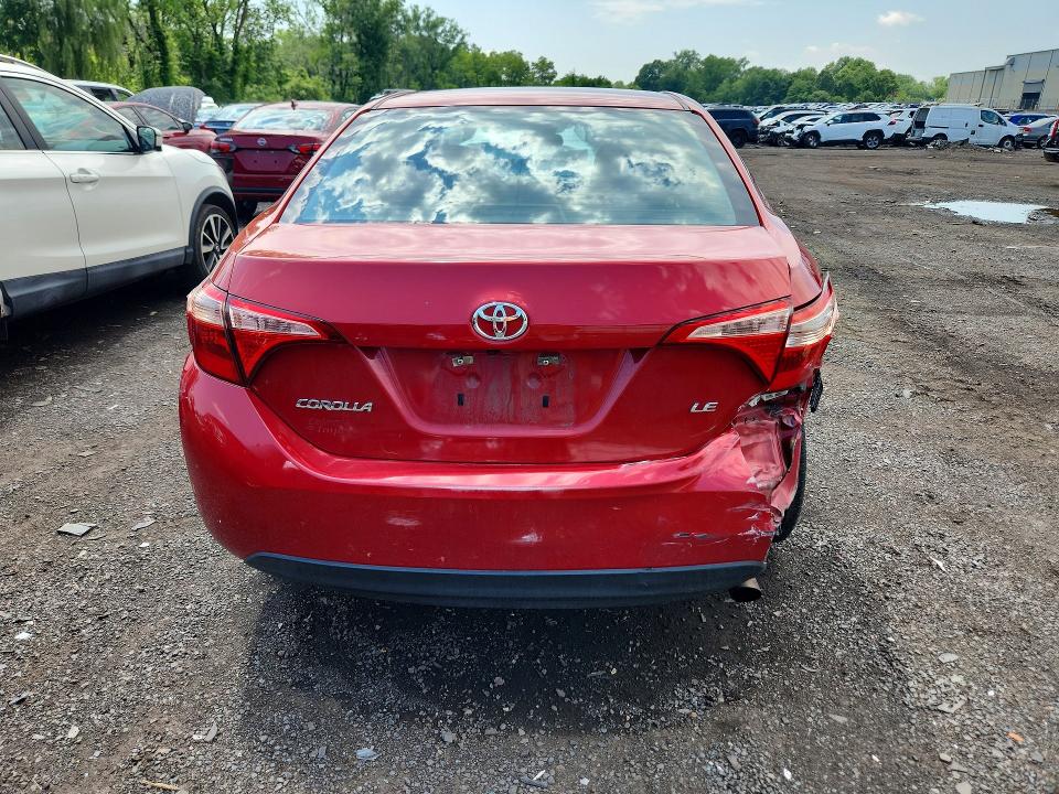 2017 Toyota Corolla VIN 5YFBURHE2HP637717 COPART salvage auction — REAR END, Ct - Cert Of Title-Salvage, sold $2,200 on 2026-07-14 (photo 6)