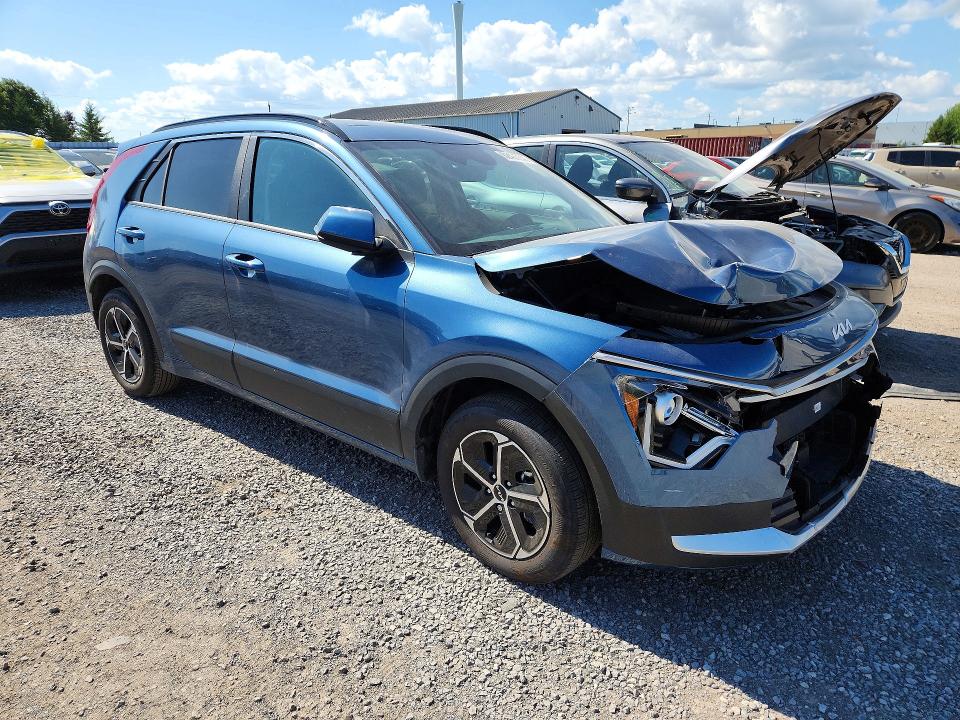 2026 Kia Niro VIN KNDCR3LE3T5318116 COPART salvage auction — FRONT END, On - Permit Salvage, sold $8,800 on 2026-08-18 (photo 4)