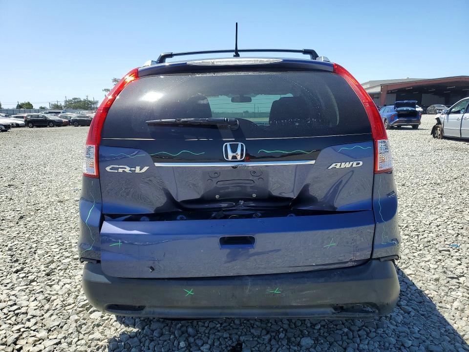 2012 Honda Cr-v VIN JHLRM4H55CC011309 COPART salvage auction — FRONT END, Ca - Salvage Certificate, sold $2,350 on 2026-07-16 (photo 6)